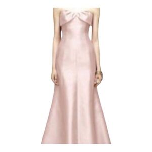 Lela Rose Gown Pale Pink Ball Gown Bridesmaid Dress Strapless Sample 10 NWOT